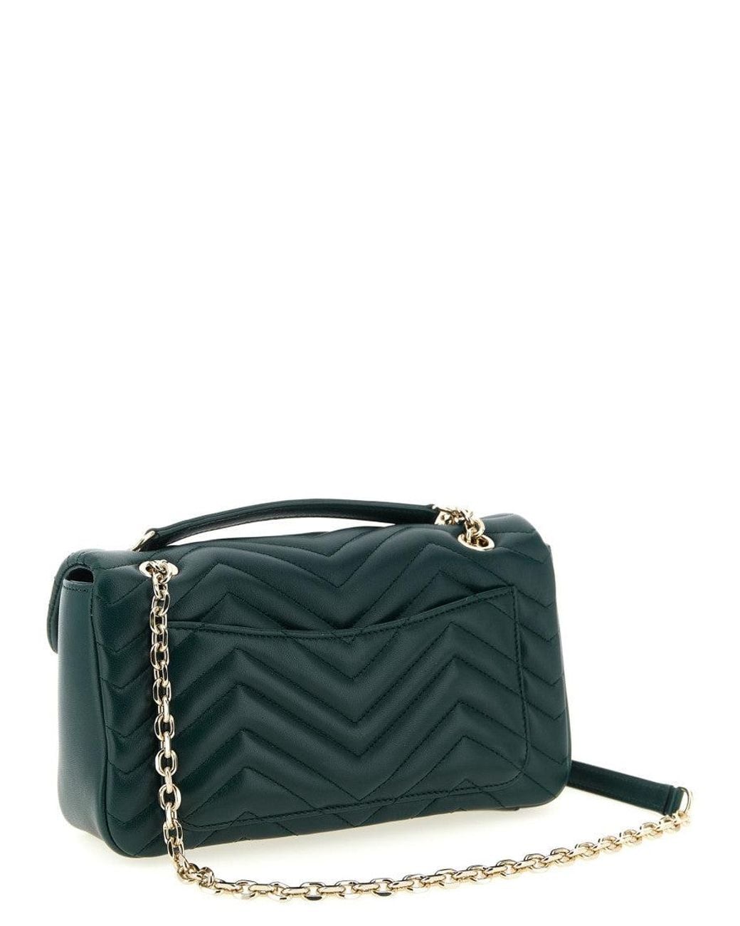 Gucci Green Gg Marmont Medium Shoulder Bag