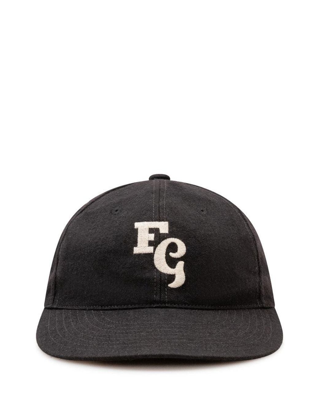 Fear Of God Black Logo Solid Baseball Hat for men