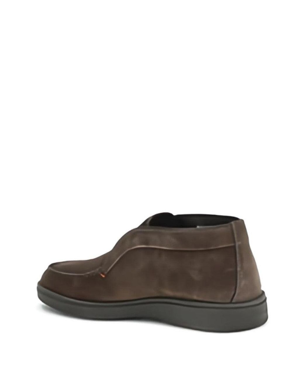 Santoni Brown Desert Boots for men