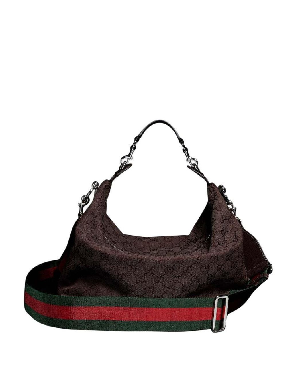 Gucci Brown Dark Brera Medium Crossbody Bag