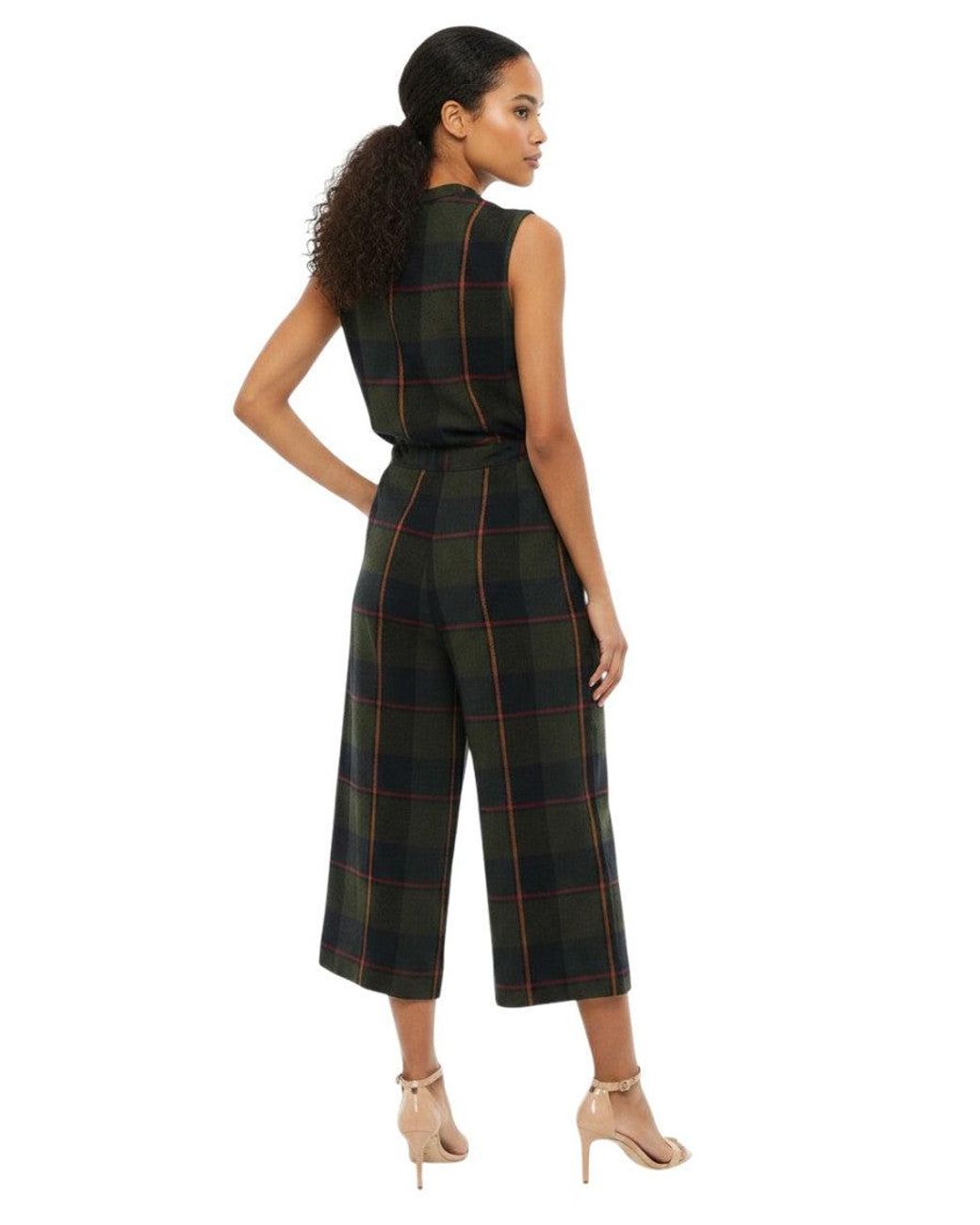 Woolrich Black Checks Crew Neck Jumpsuit
