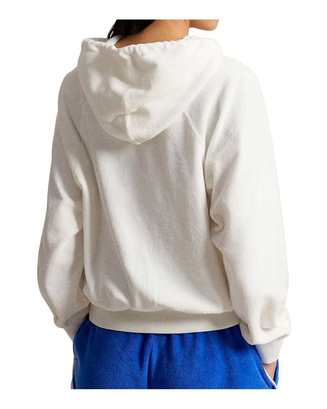 Polo Ralph Lauren White Graphic Hood Sweatshirt