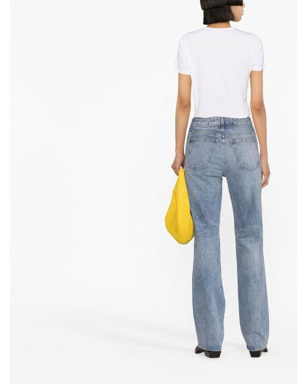 Khaite Blue Straight-Leg Denim Jeans