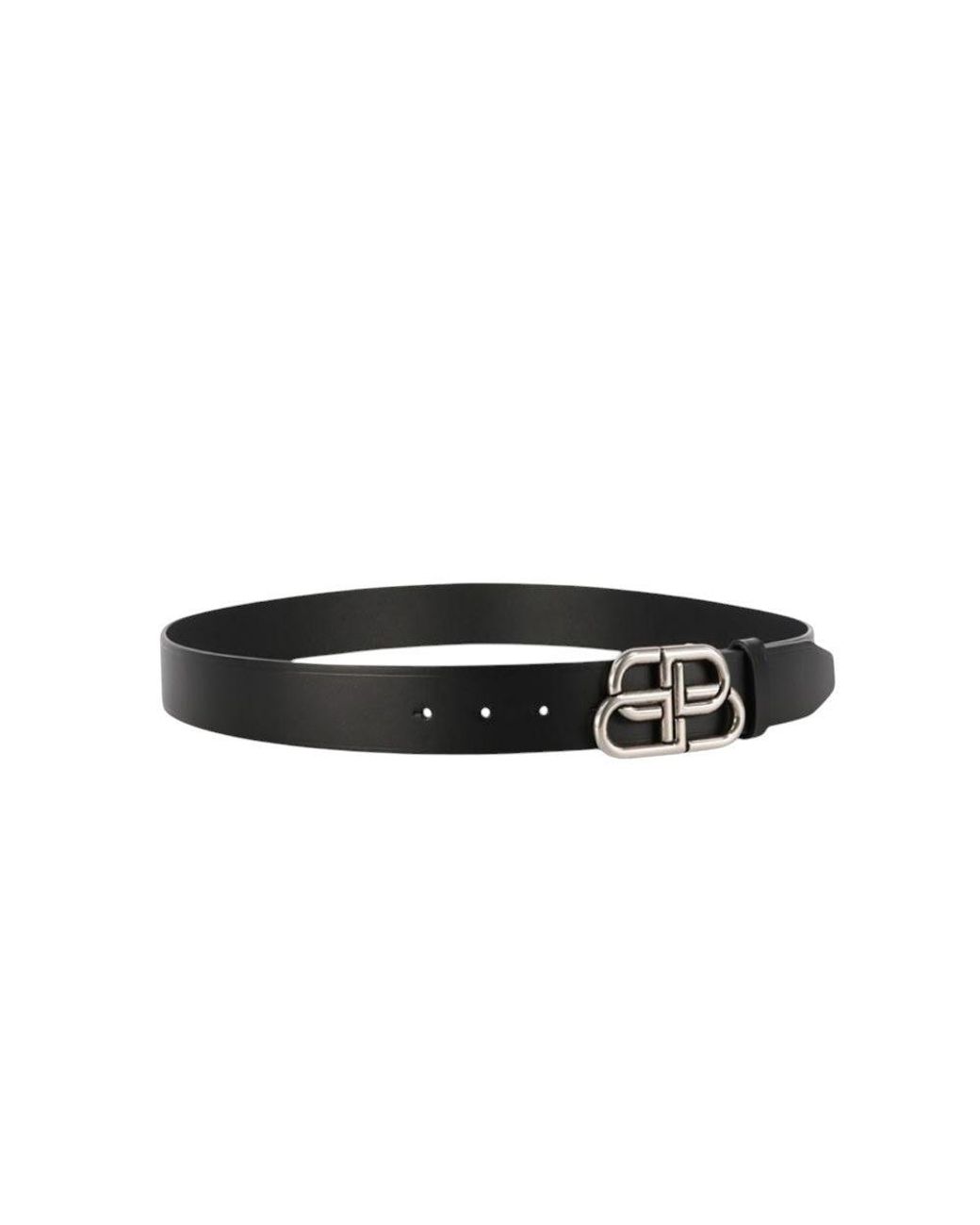 Balenciaga Black Logo Buckle Belt for men