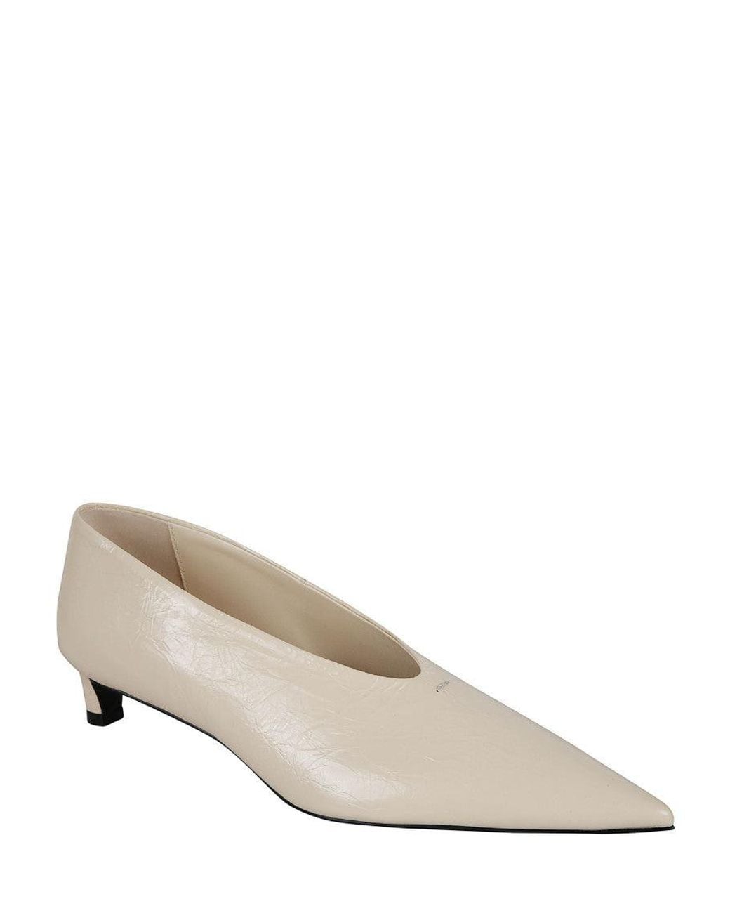 Jil Sander Natural Off Leather Pumps