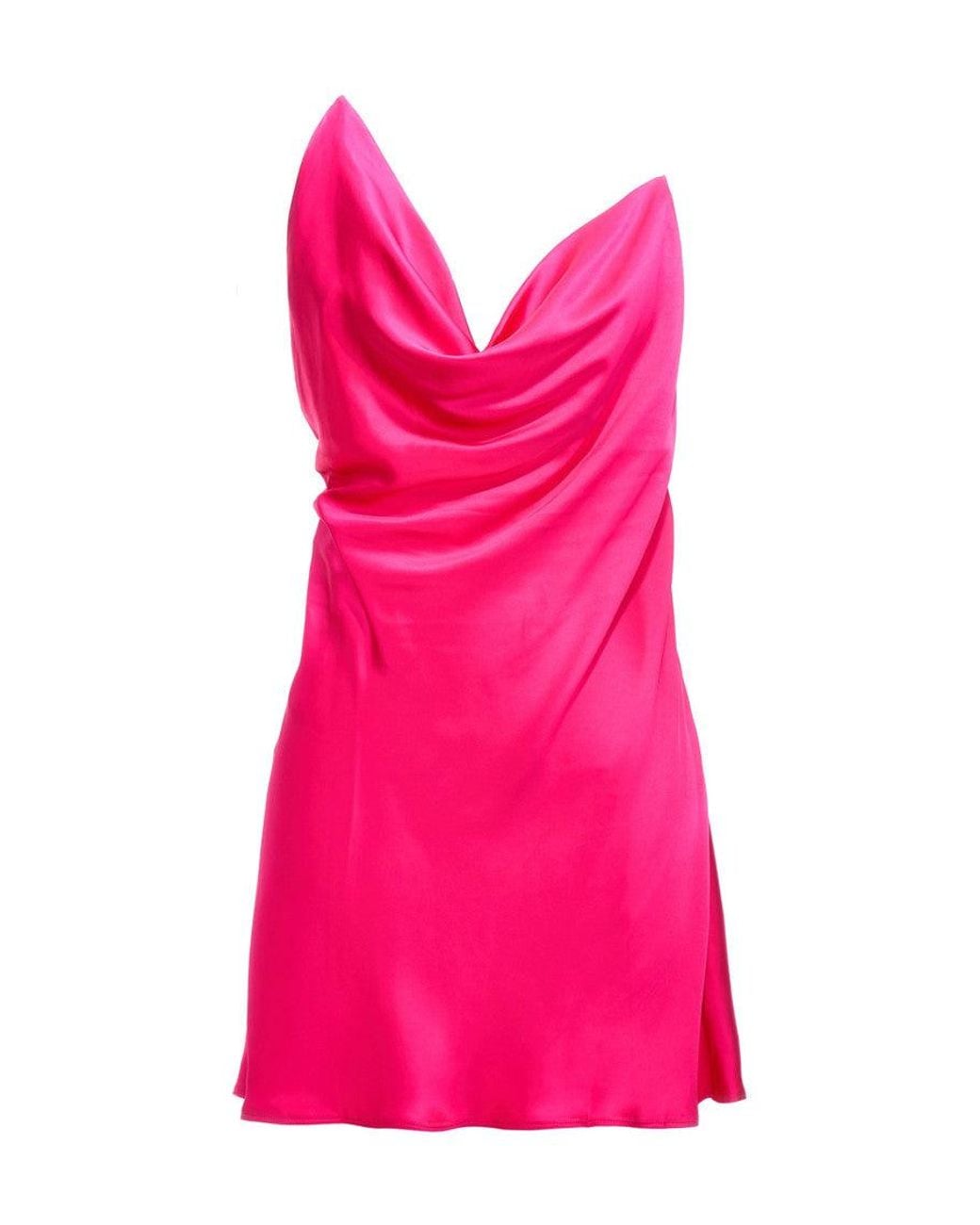 Y. Project Pink Fuchsia Abito Raso