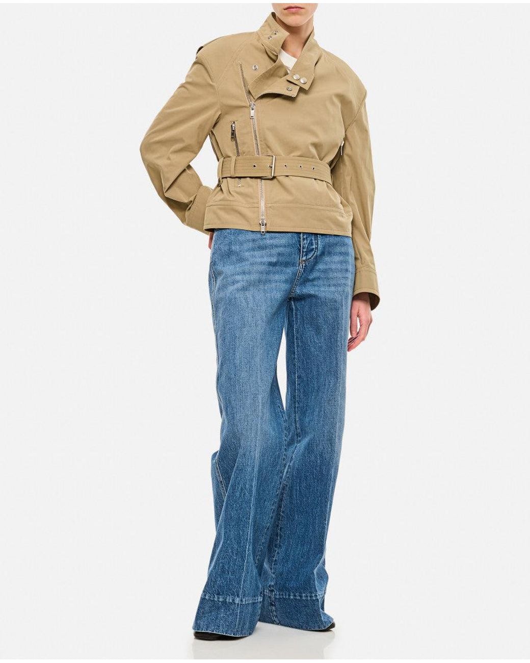 Bottega Veneta Blue Compact Cotton Blouson
