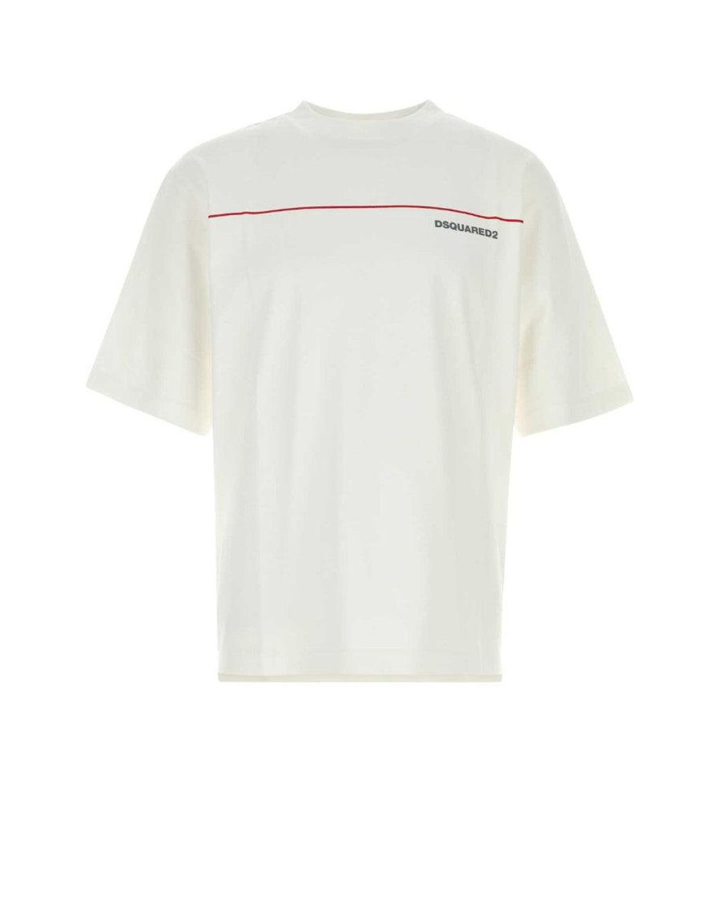 DSquared² White Crew Neck T-Shirt for men