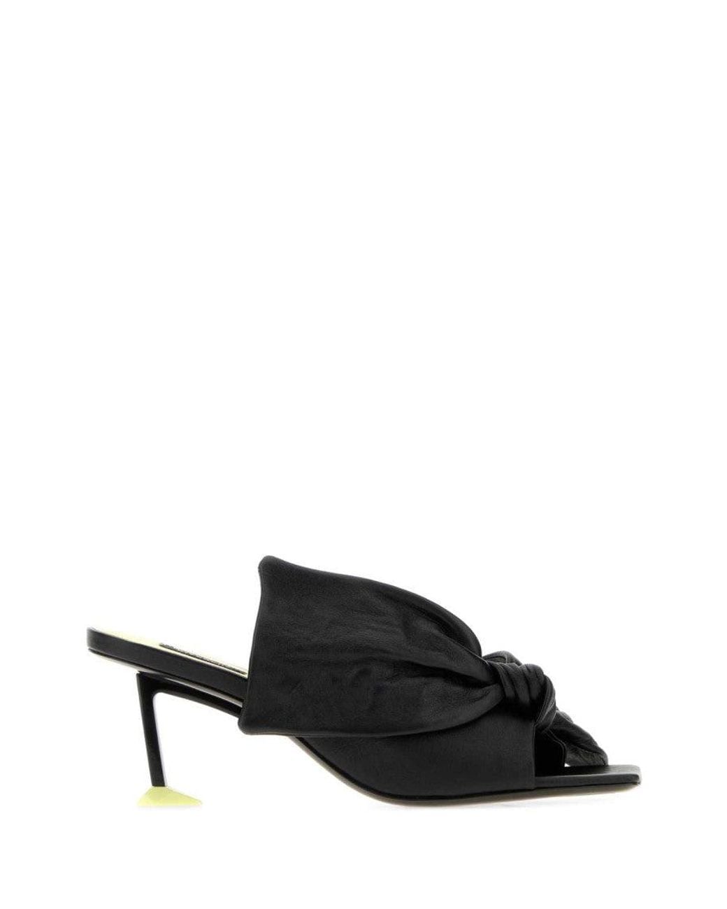 Givenchy Black Solid Boudoir Mules