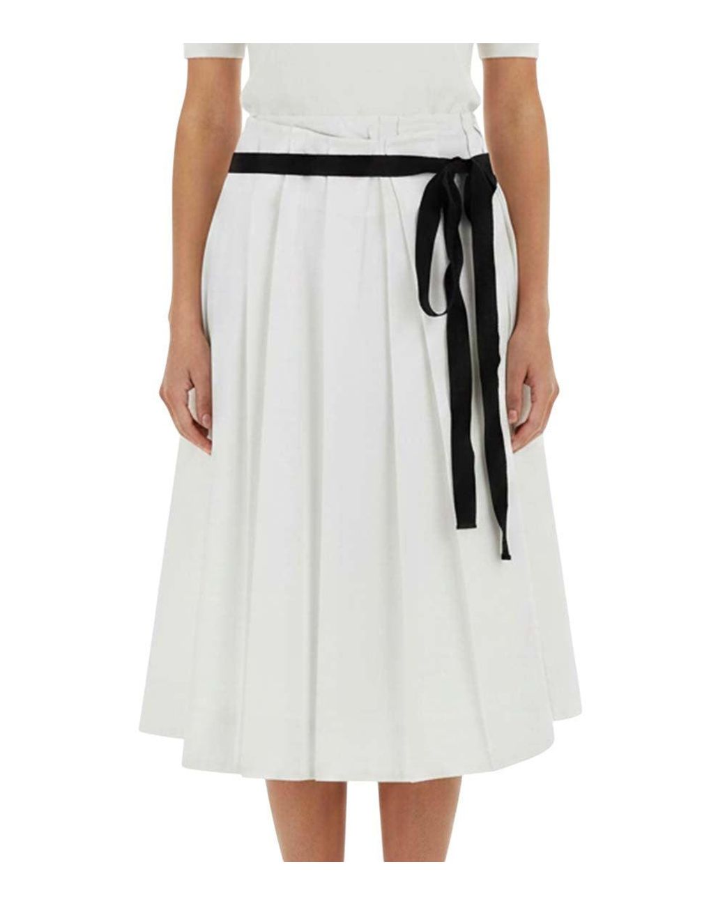 Prada Black Gabardine Skirt