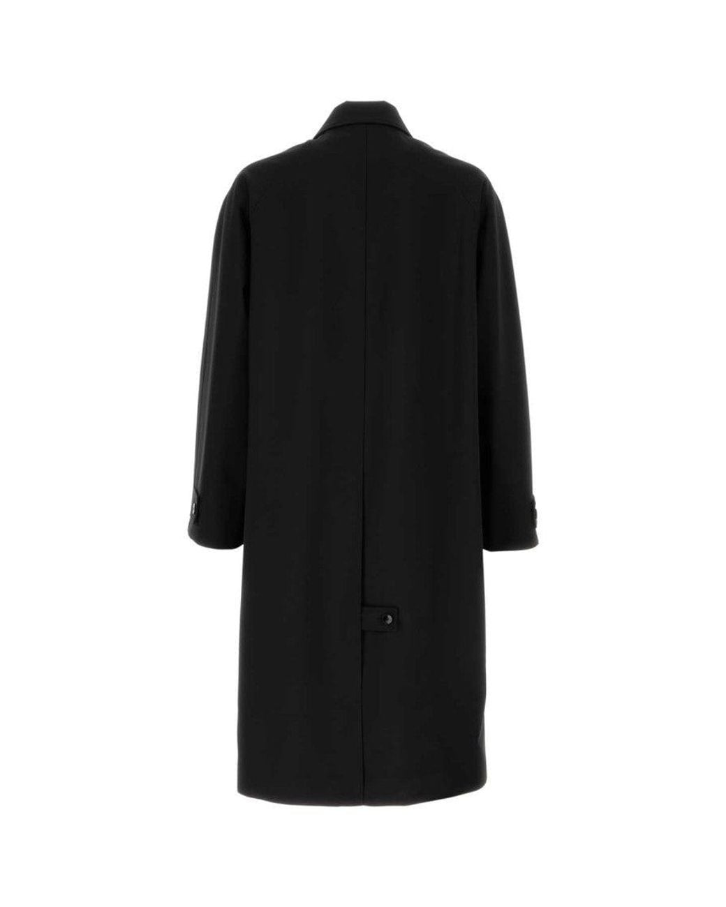 Gucci Black Wool Overcoat for men