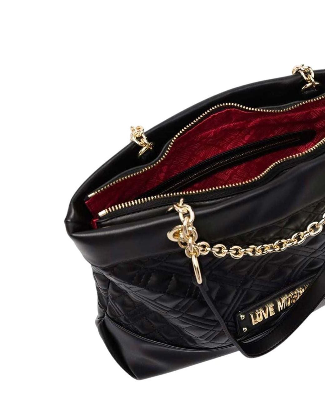 Love Moschino Black Logo Large Tote