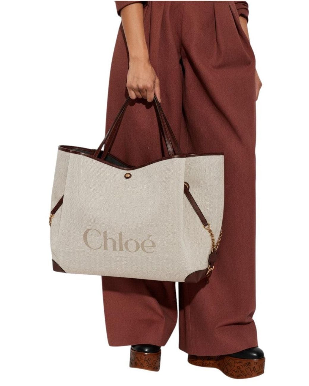 Chloé Natural Clover Large Tote
