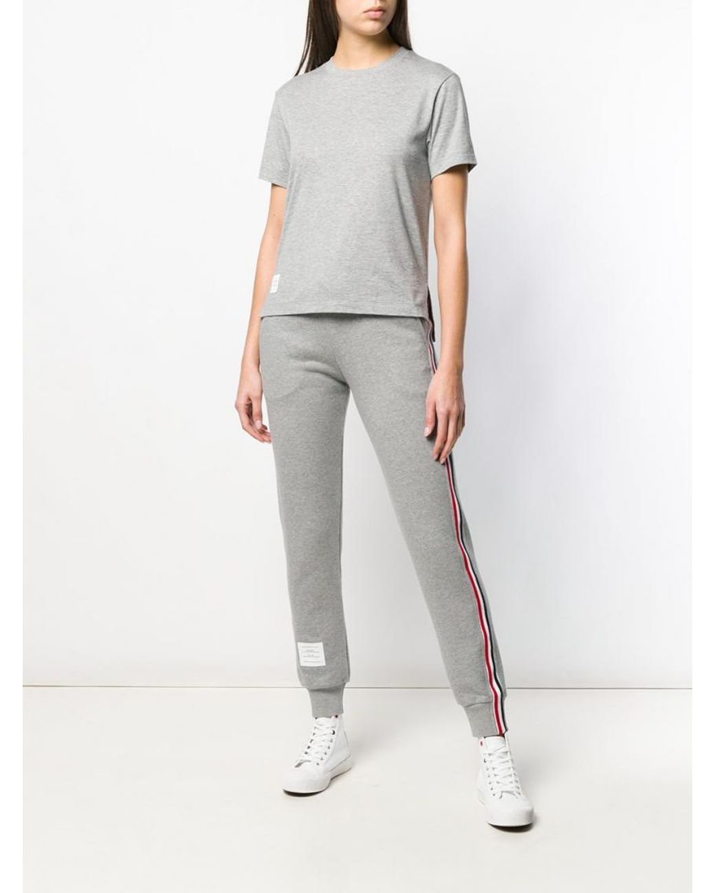 Thom Browne Gray Logo Patch T-Shirt