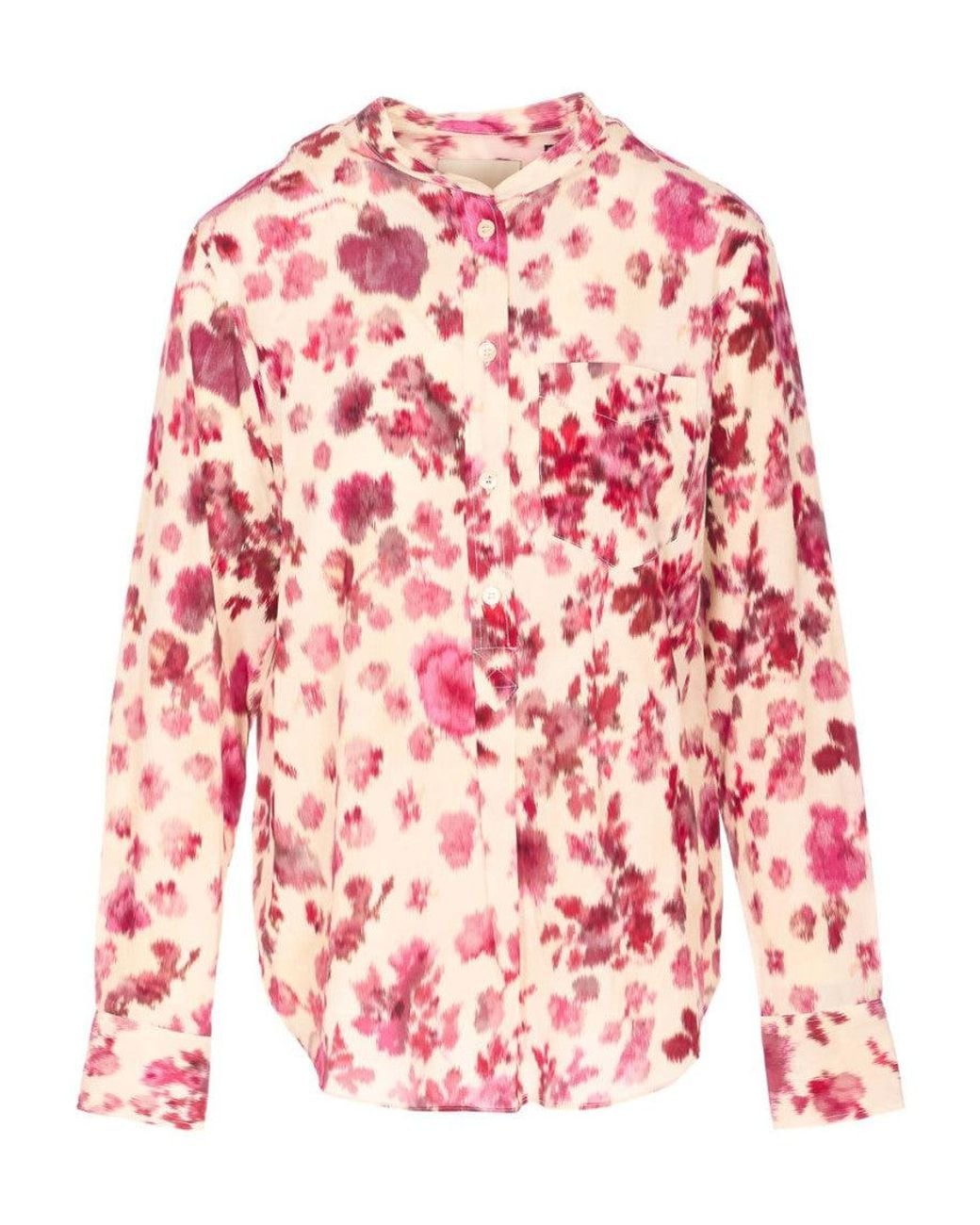 Isabel Marant Pink Regular Floral Shirt