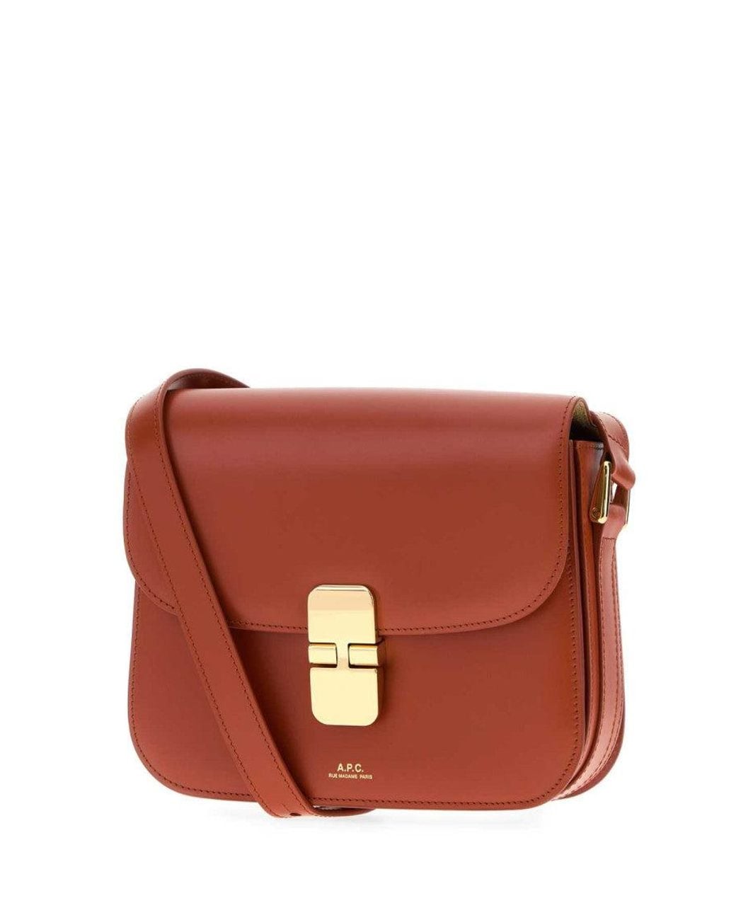 A.P.C. Brown Grace Small Crossbody Bag