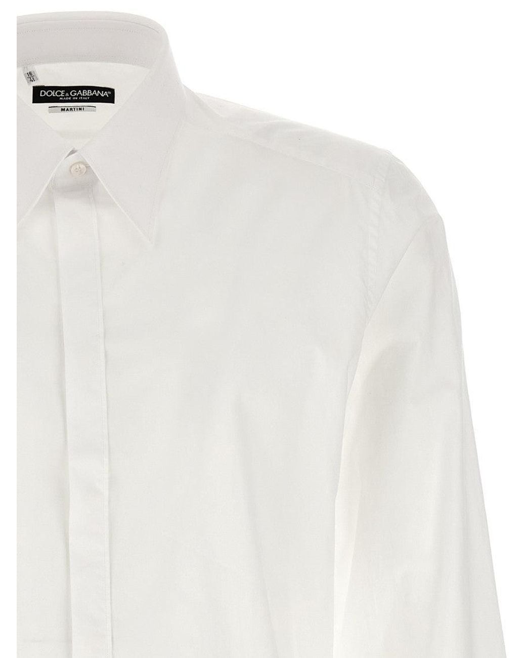 Dolce & Gabbana White Long Sleeve Shirt for men