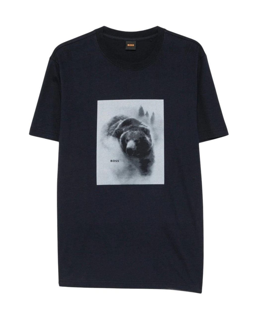 Boss Black Dark Graphic T-Shirt for men