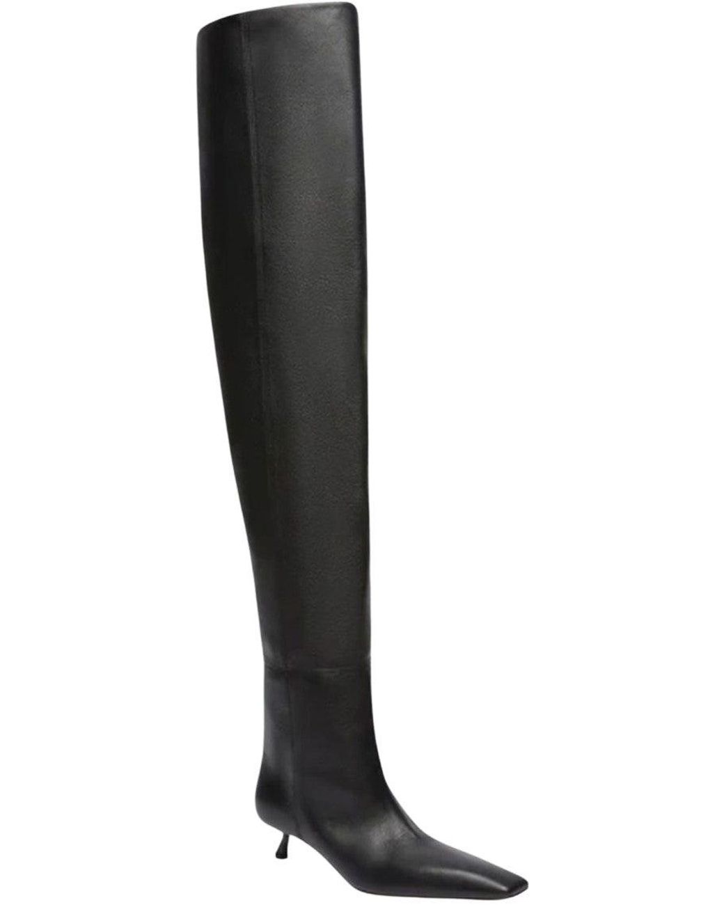 Sportmax Black Leather Baschi Boots