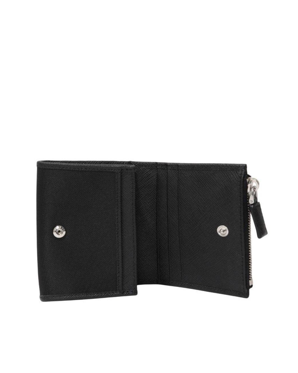 Prada Black Solid Wallet for men