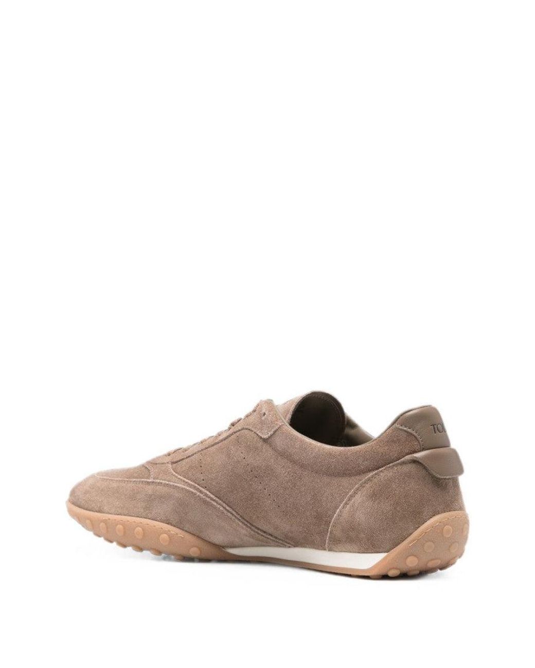 Tod's Pink Suede Logo Sneakers for men