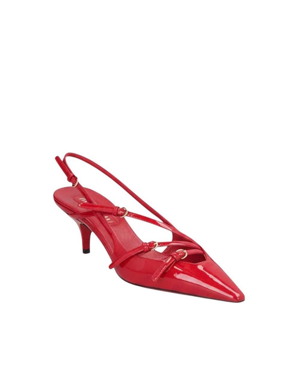 Miu Miu Red Slingback Pumps