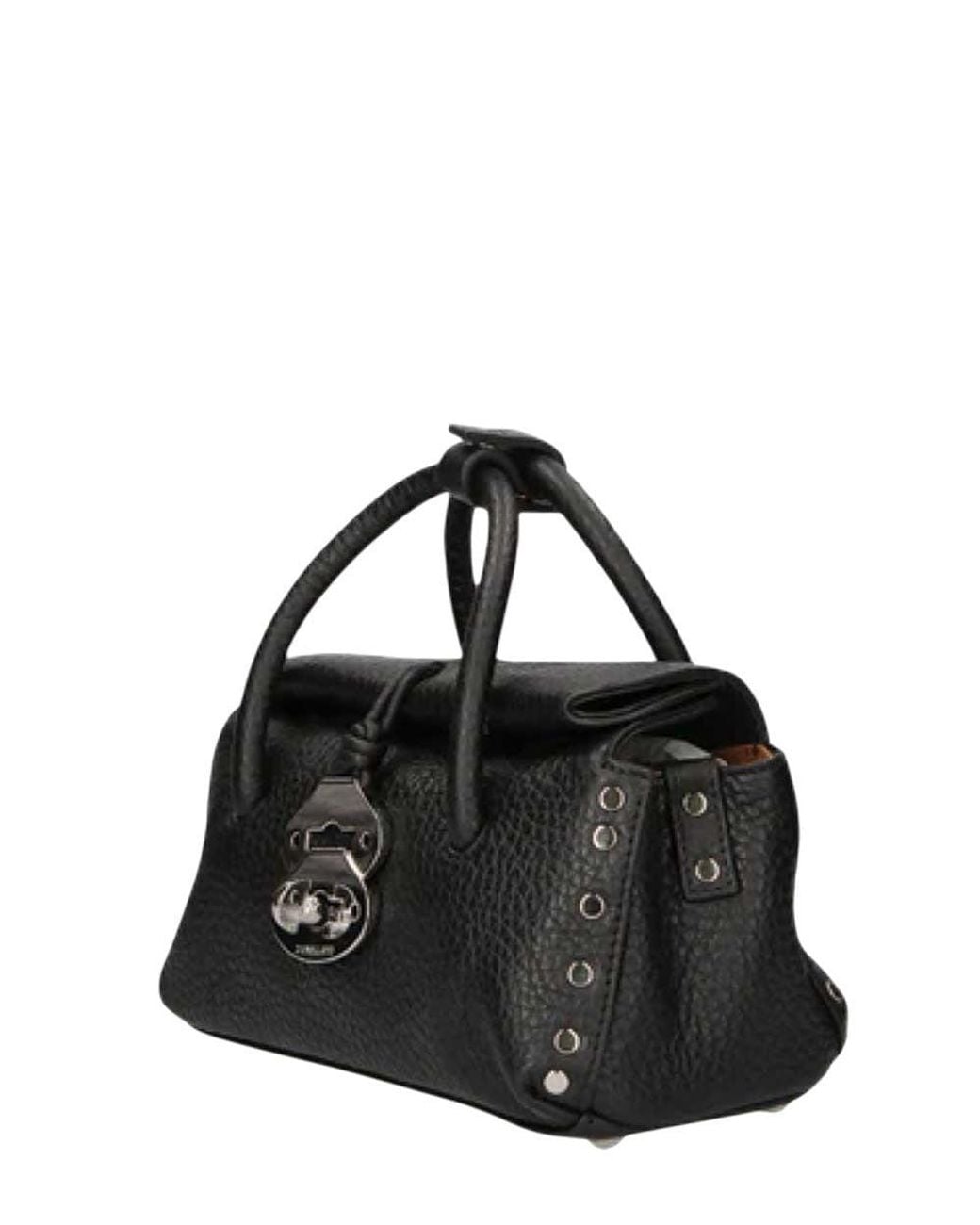 Zanellato Black Dotta Centauro Mini Satchel