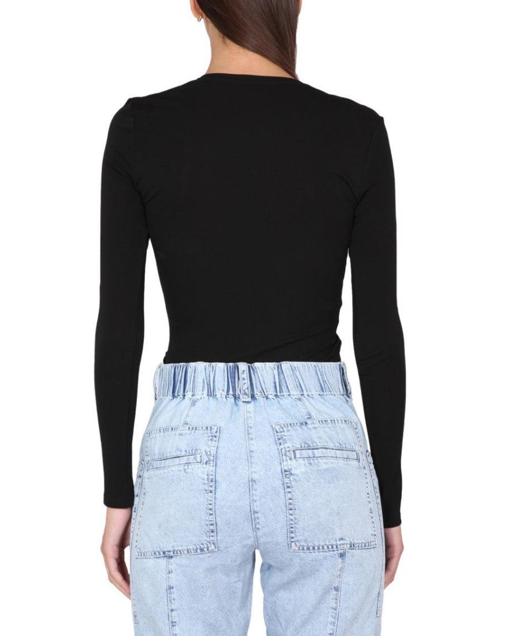 Proenza Schouler Black Proenza Schouler Label Circular Cut Crepe Tank Top