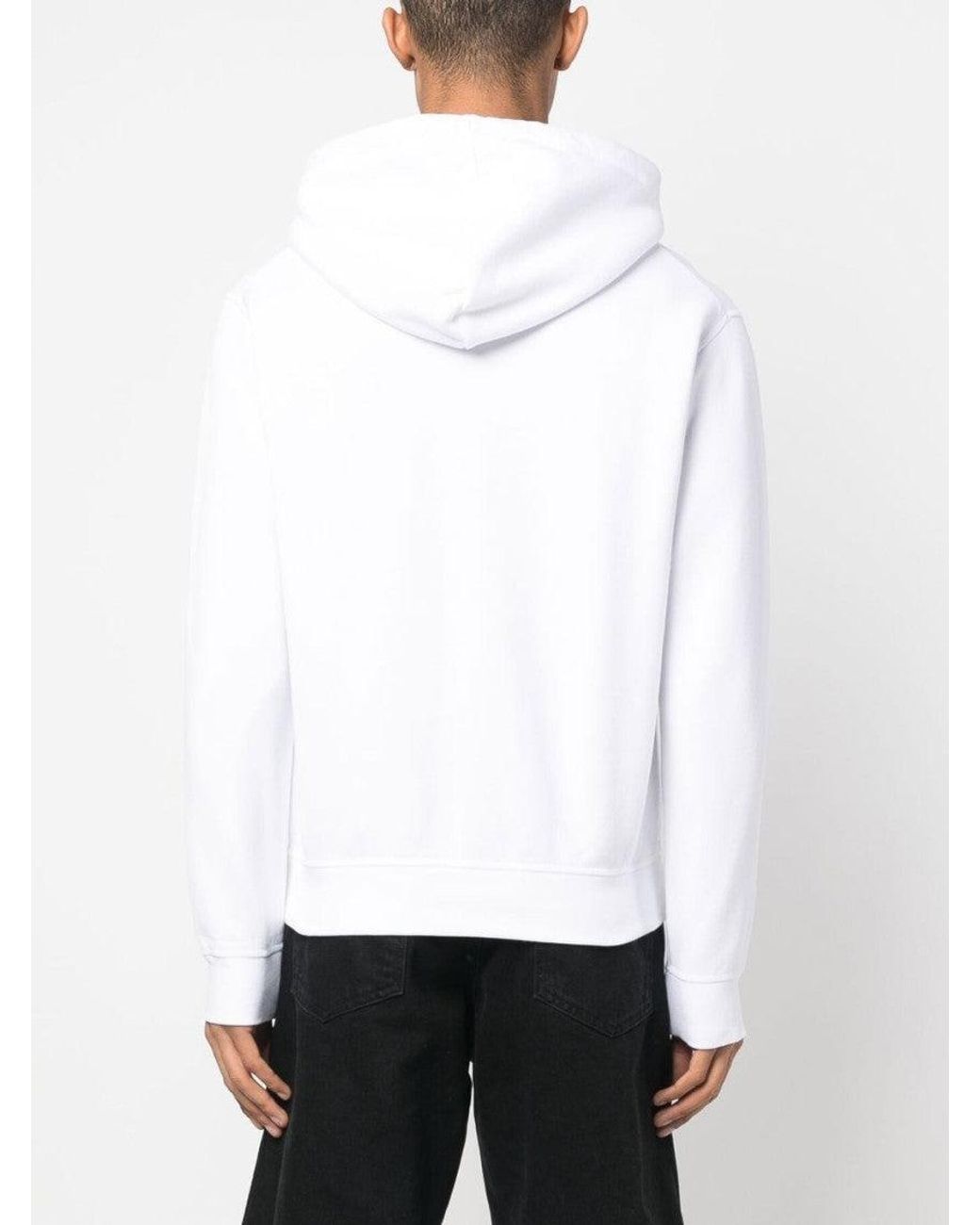 DSquared² White Icon-Print Hoodie for men