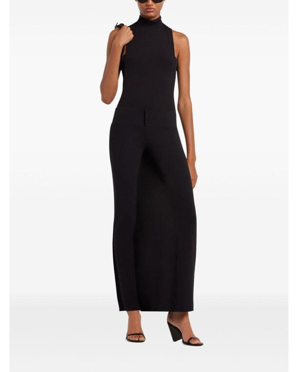 Courreges Black Inifinity Trousers