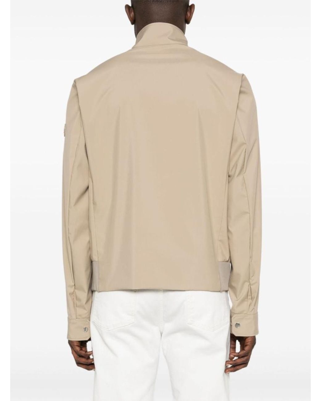 Moncler Natural Chaberton Appliqué-Logo Jacket for men
