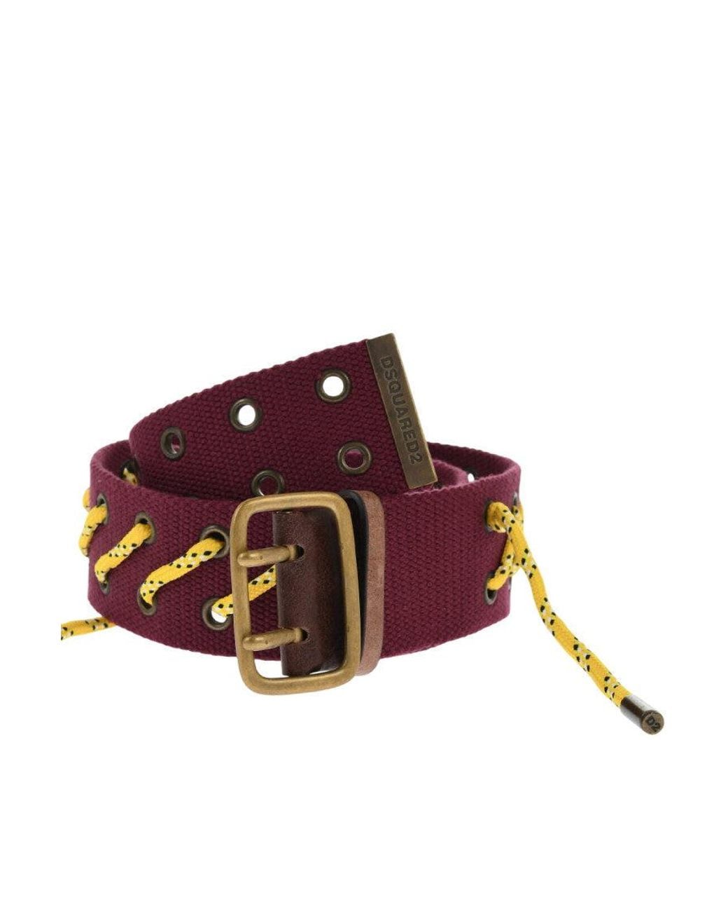 DSquared² Red Boy Scout Solid Belt