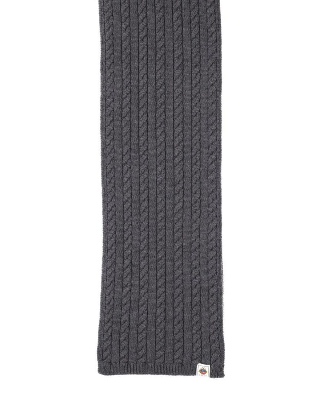 Bally White Knitted Scarf for men