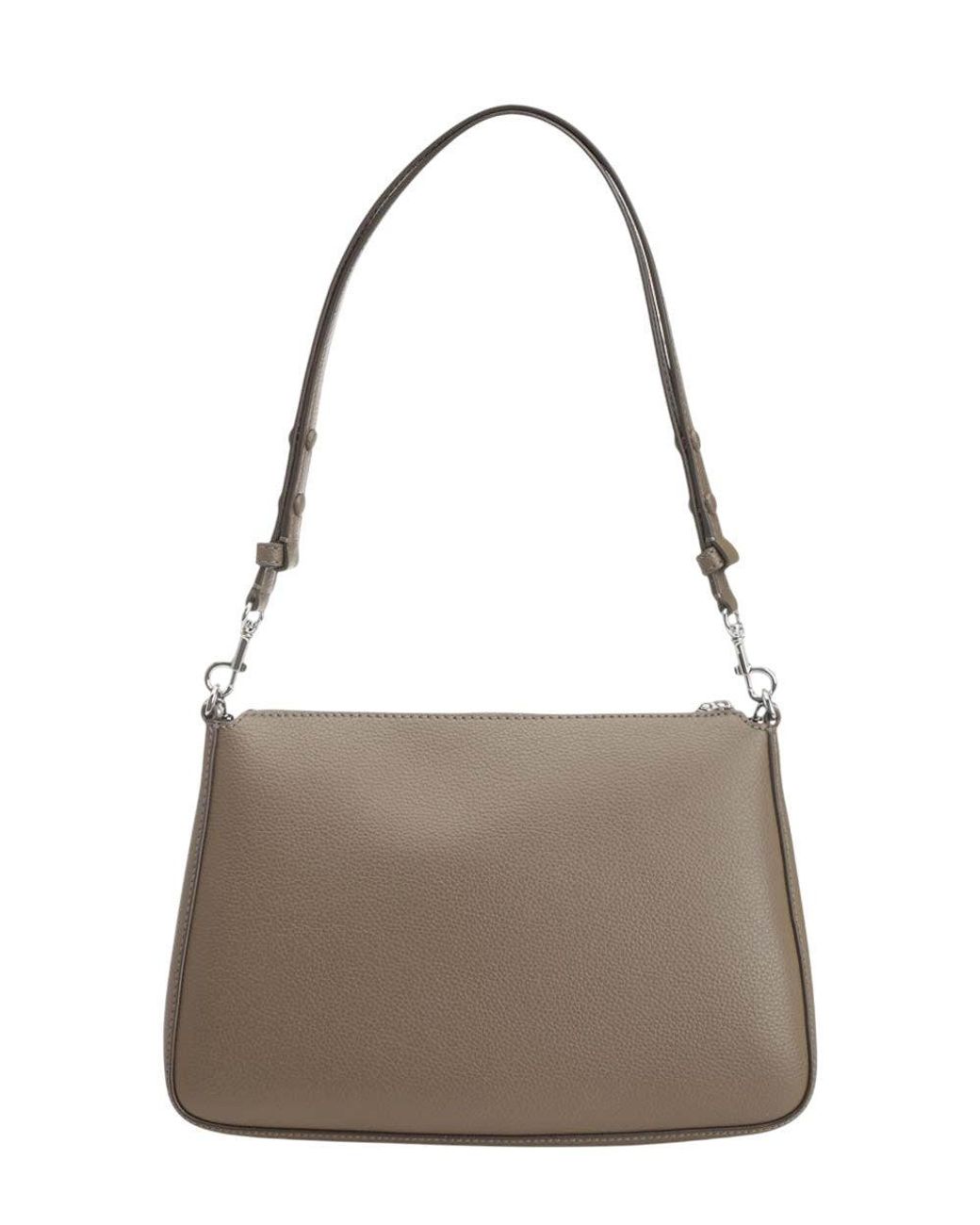Tory Burch Brown Taupe Perry Medium Shoulder Bag