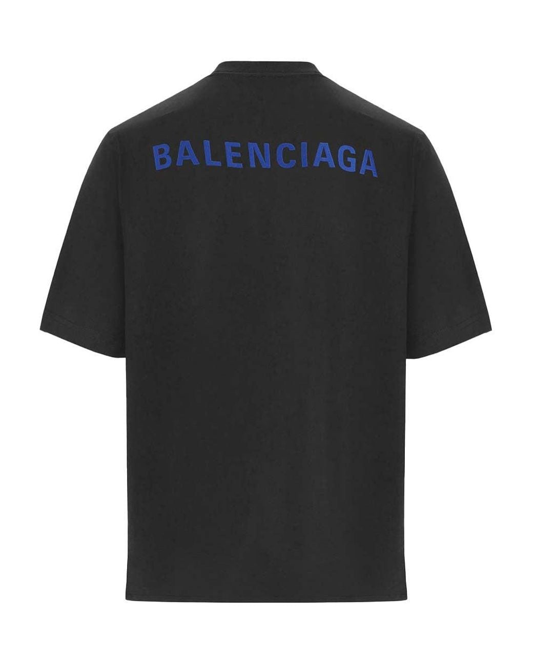 Balenciaga Black Crew Neck T-Shirt for men