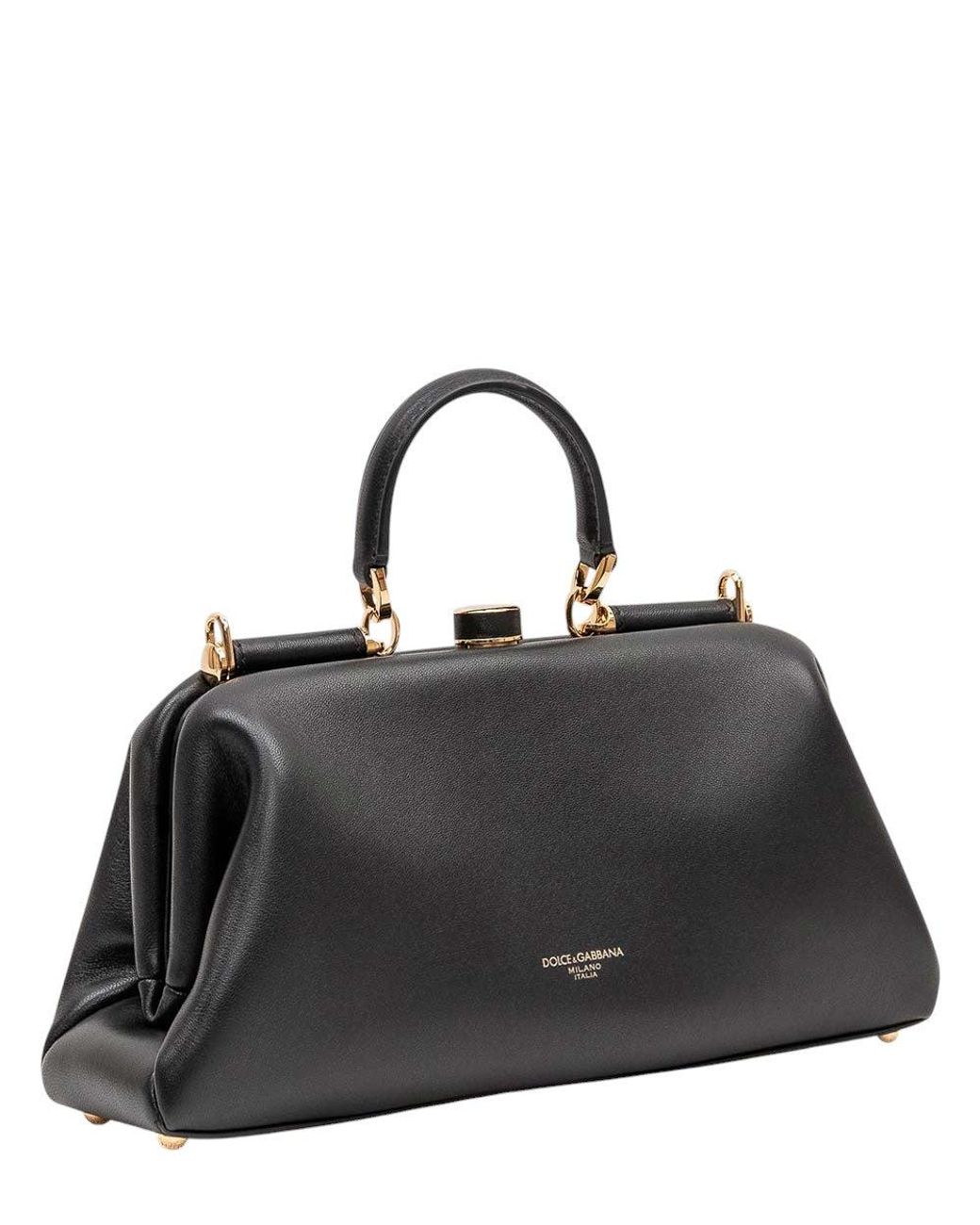 Dolce & Gabbana Black Grandma Medium Satchel