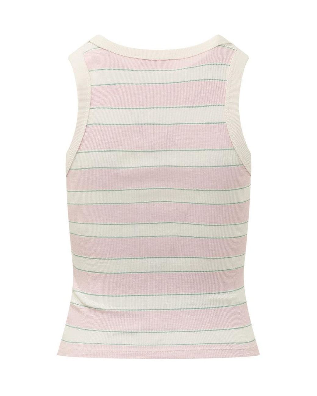 Mc2 Saint Barth White Stripes Top
