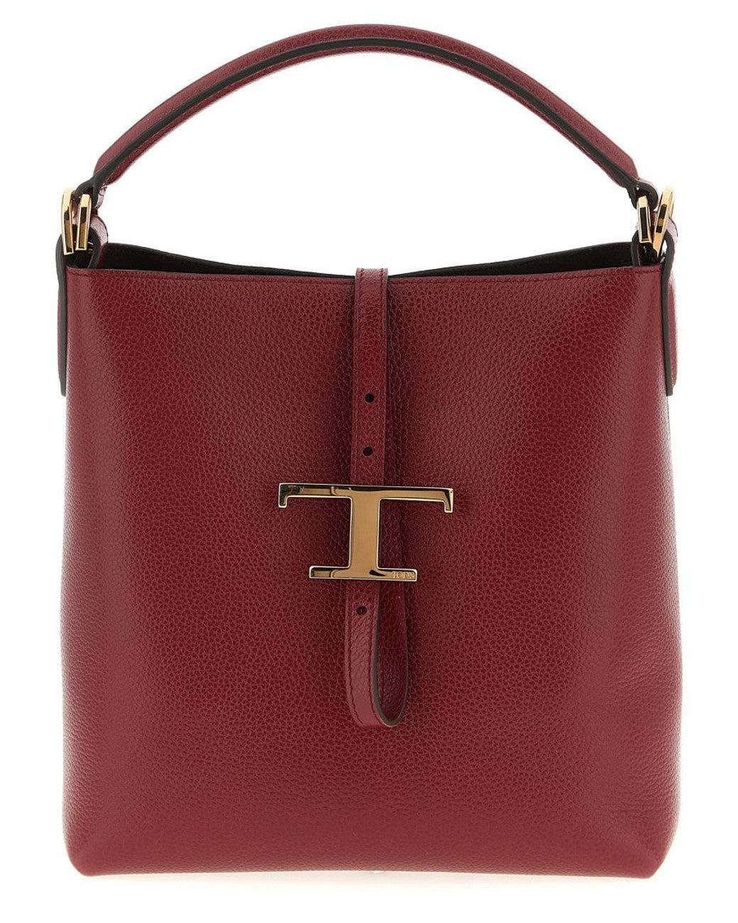 Tod's Red T Timeless Mini Bucket Bag
