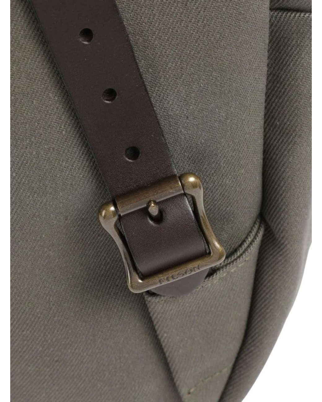 Filson Black Twill Backpack for men