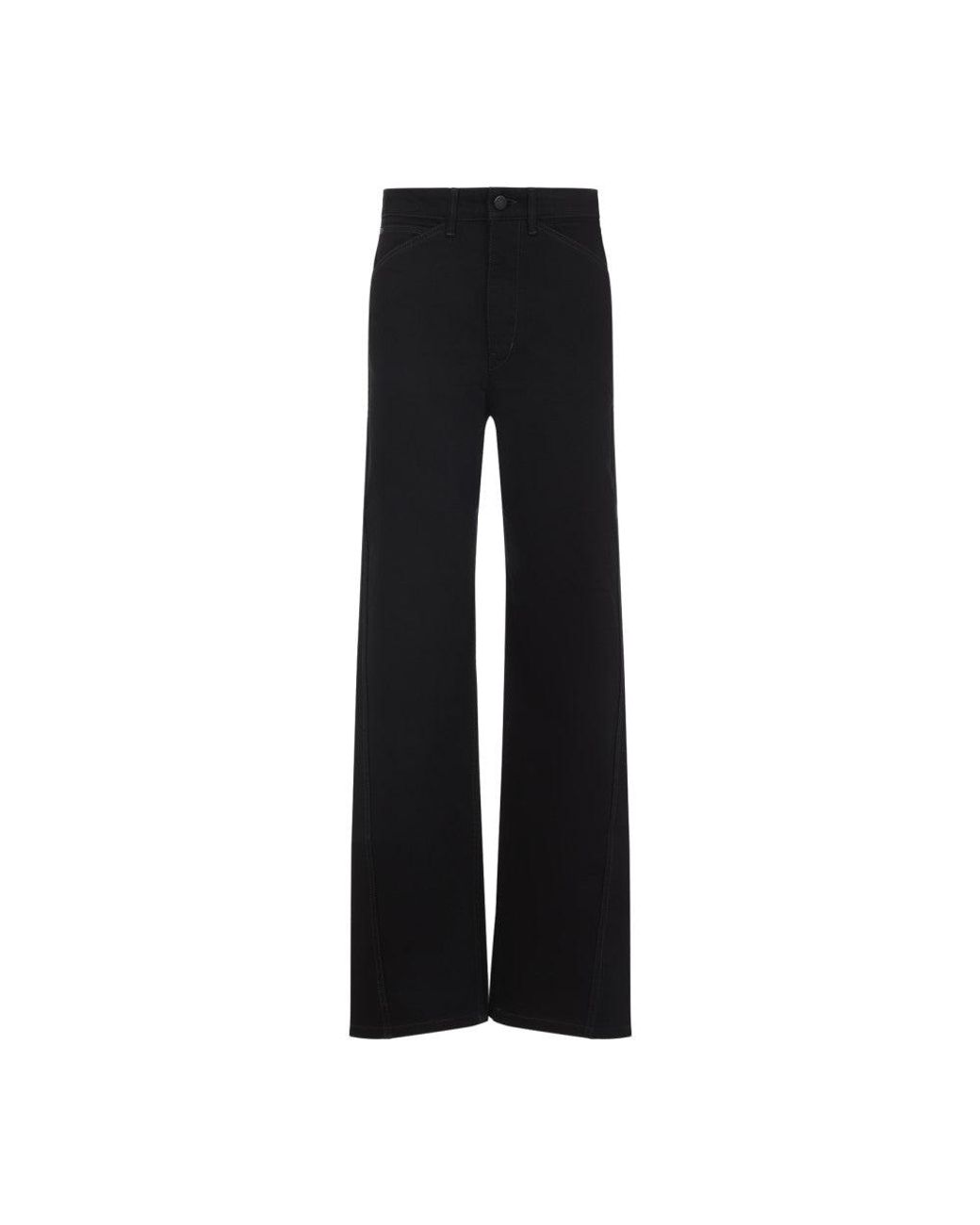 Lemaire Black Twisted Cotton Pants