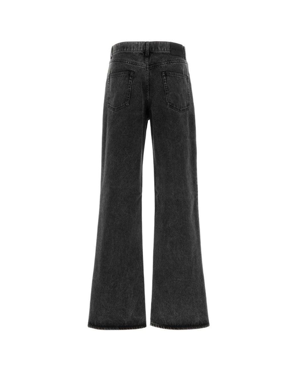 McQueen Black Straight-Leg Jeans for men