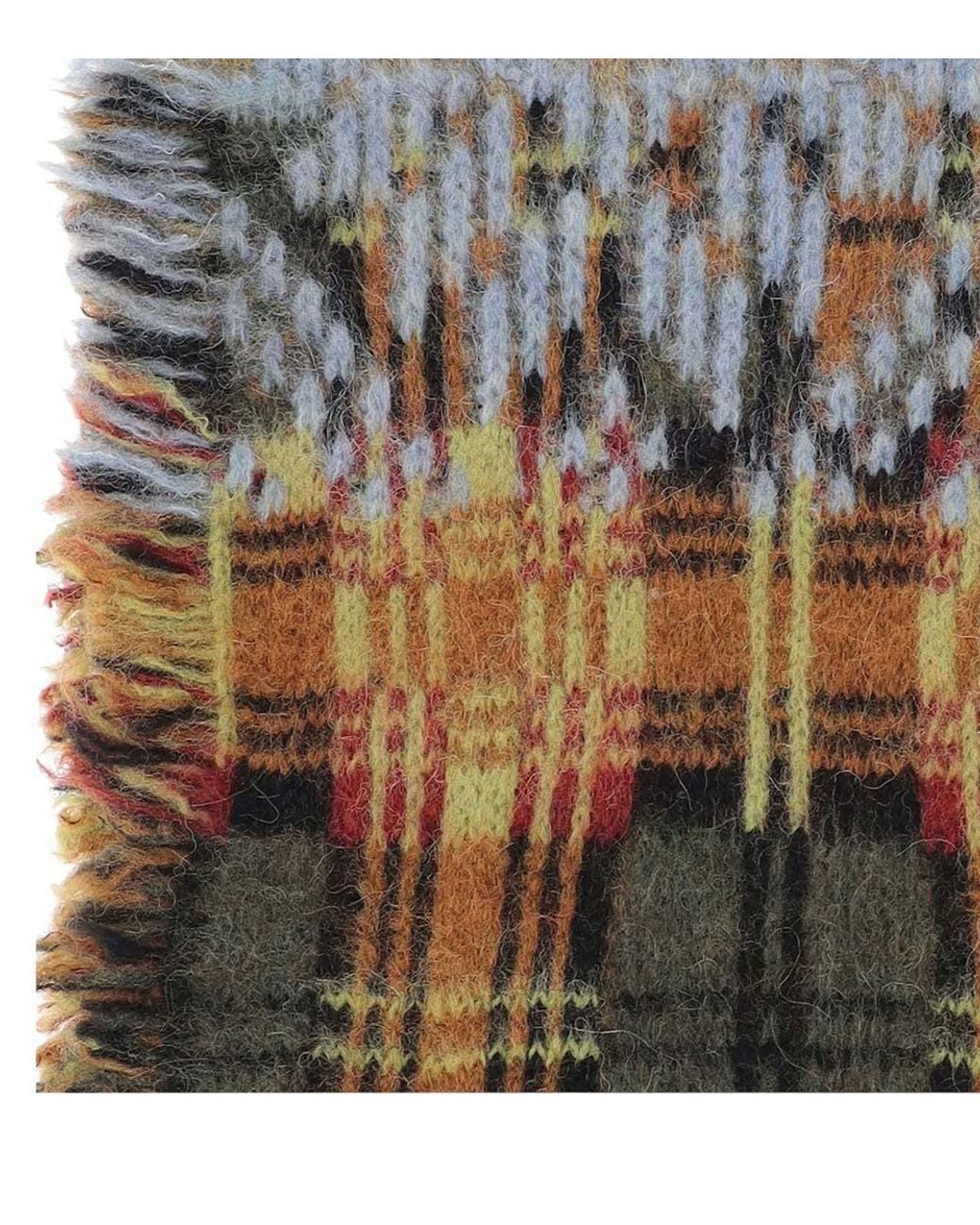 Dries Van Noten Gray Geometric Pattern Scarf