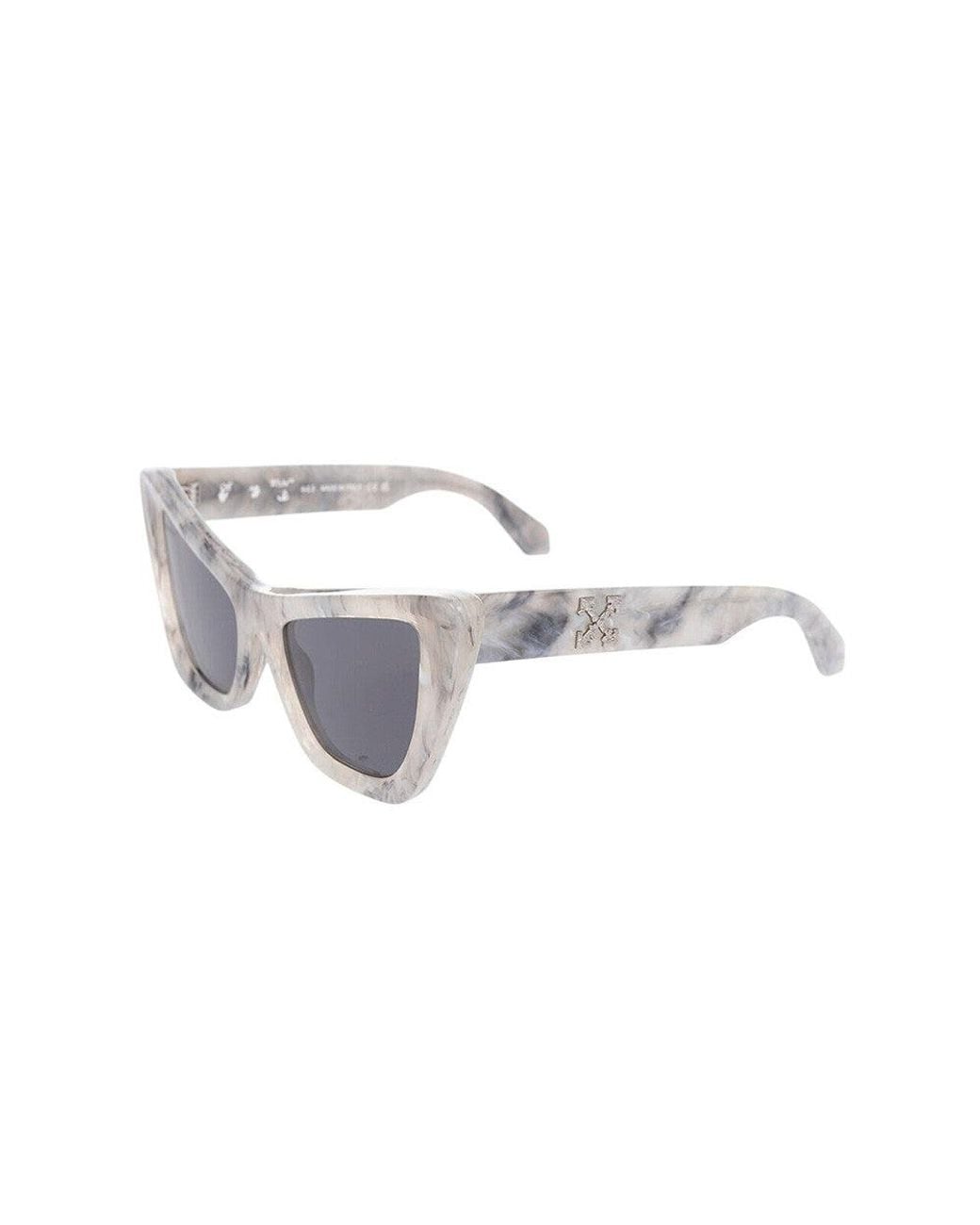 Off-White c/o Virgil Abloh Gray Cat Eye Sunglasses