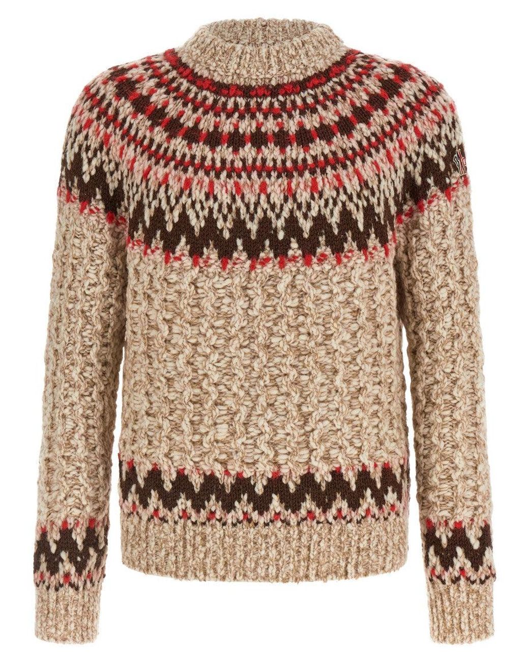 Moncler Brown Wool Sweater for men