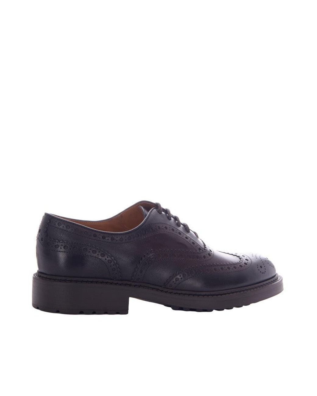 Doucal's Blue Embroidered Lace Ups Shoes for men
