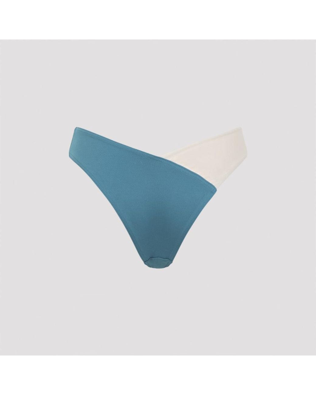 Eres Blue Color-Block Bikini Briefs