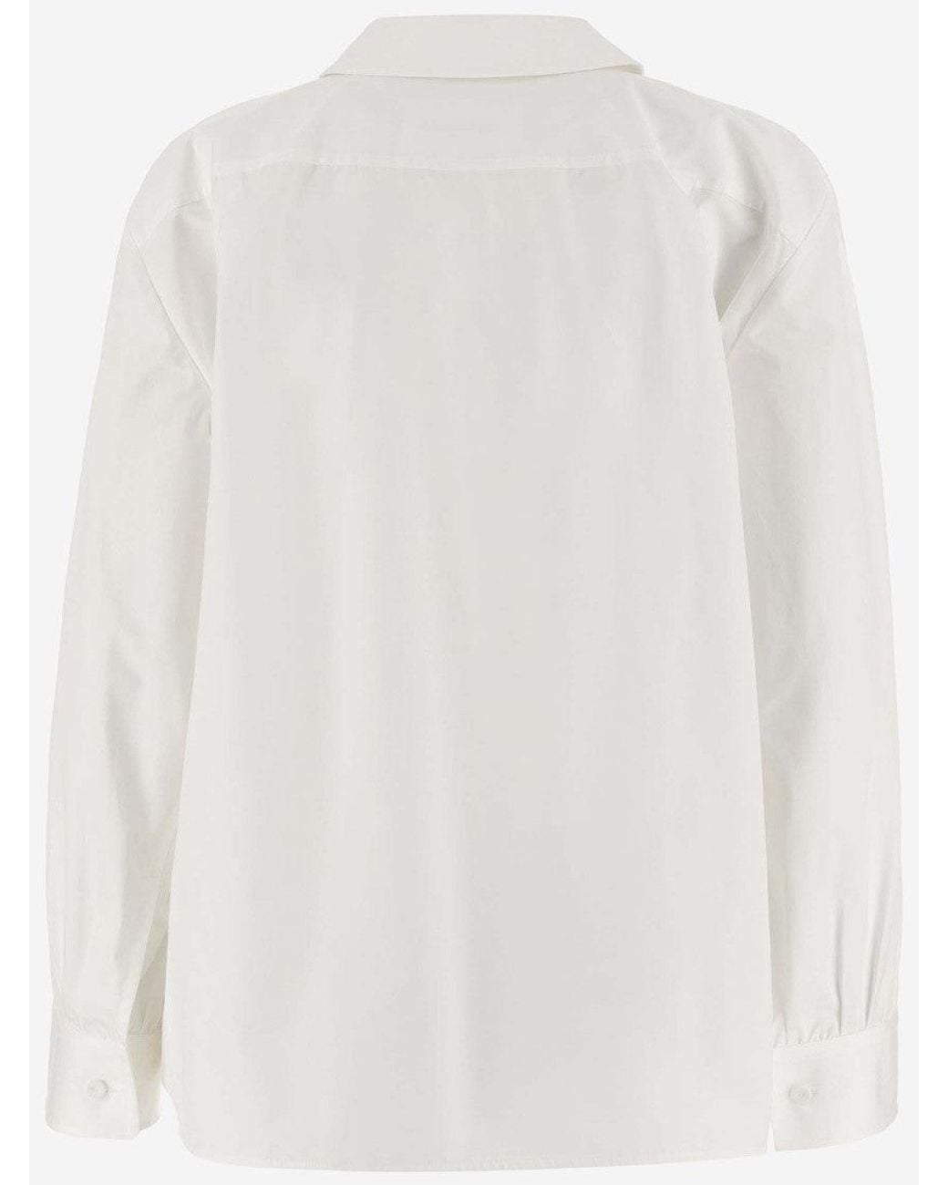 Jil Sander White Clip Details Shirt