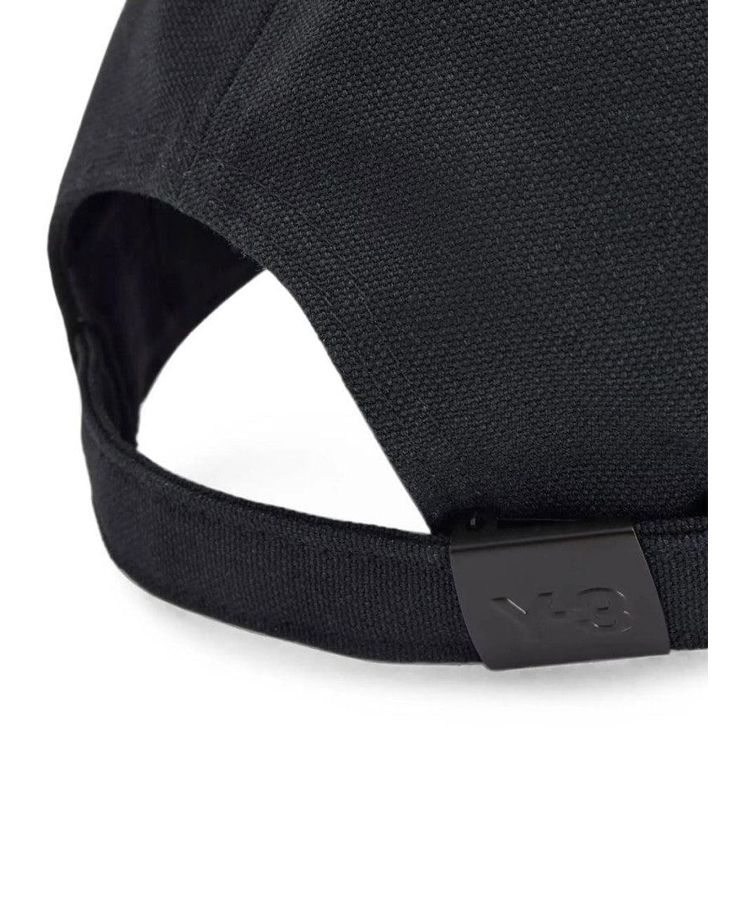 Y-3 Black Logo Baseball Cap for men