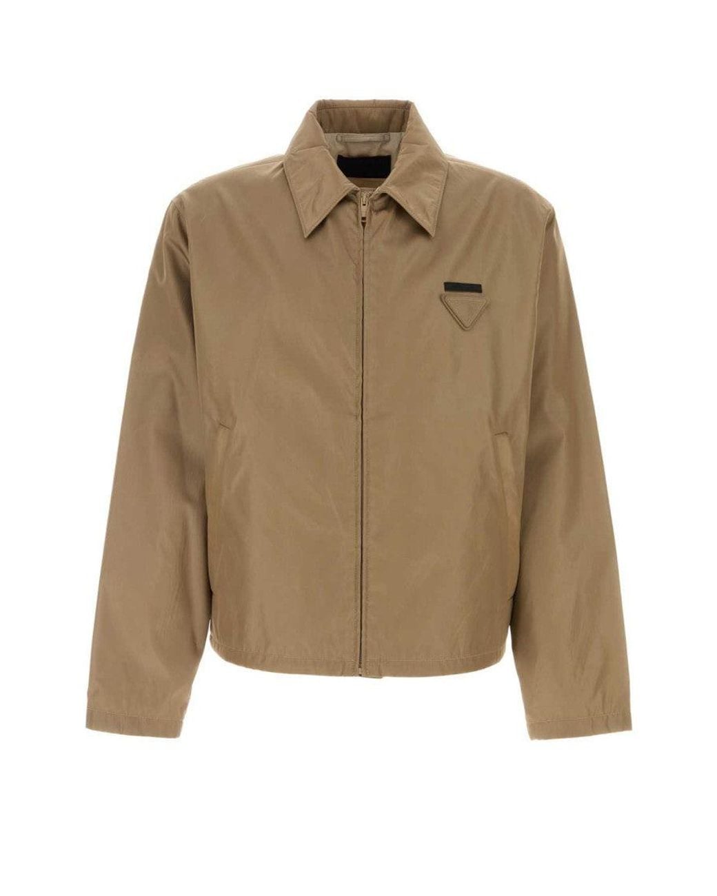 Prada Natural Shirt Collar Jacket for men