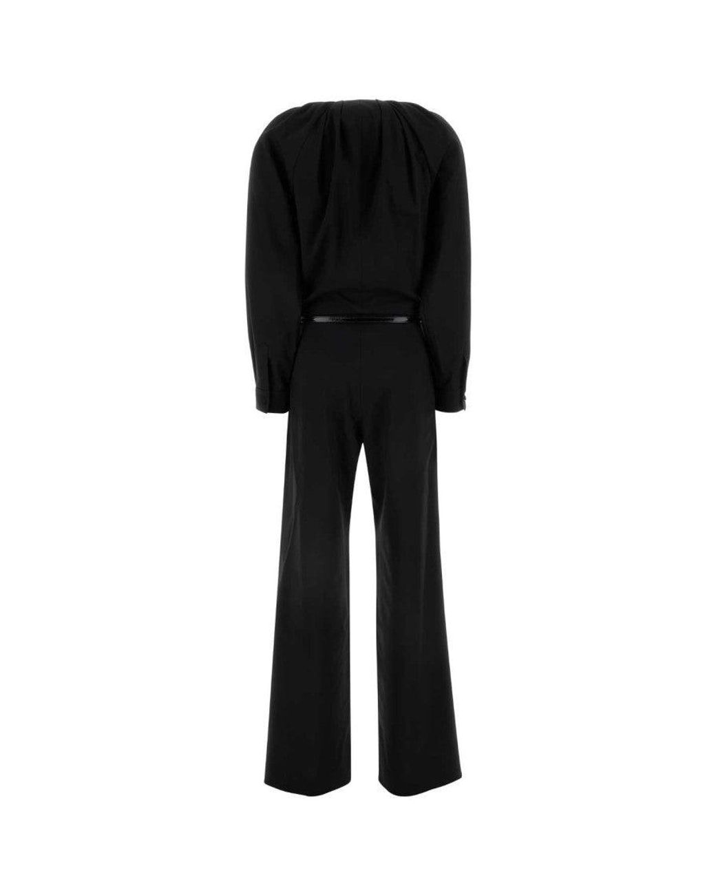 Gucci Black Keyhole-Neck Jumpsuit